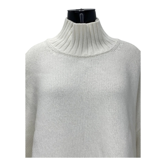 Barbour Womens Sweater Cloud White Size 12 Serena High Neck Jumper Pullover - Picture 2 of 16